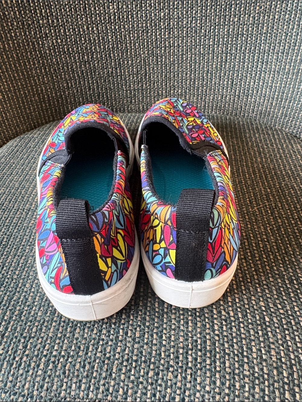 Skechers Women's Slip-On Espadrilles in Multicolor Heart Print - Picture 3 of 5